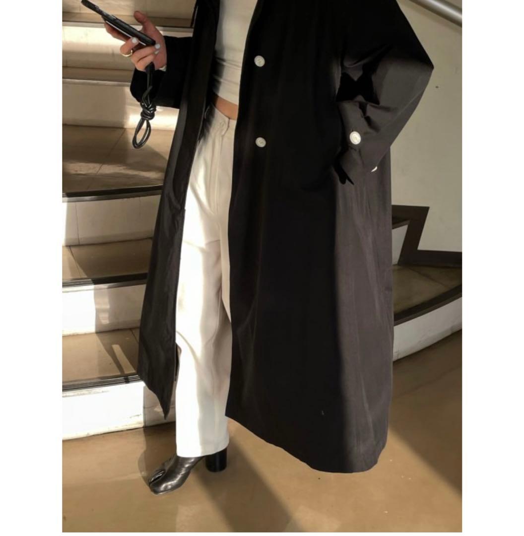 varet street volume trench coat ブラック