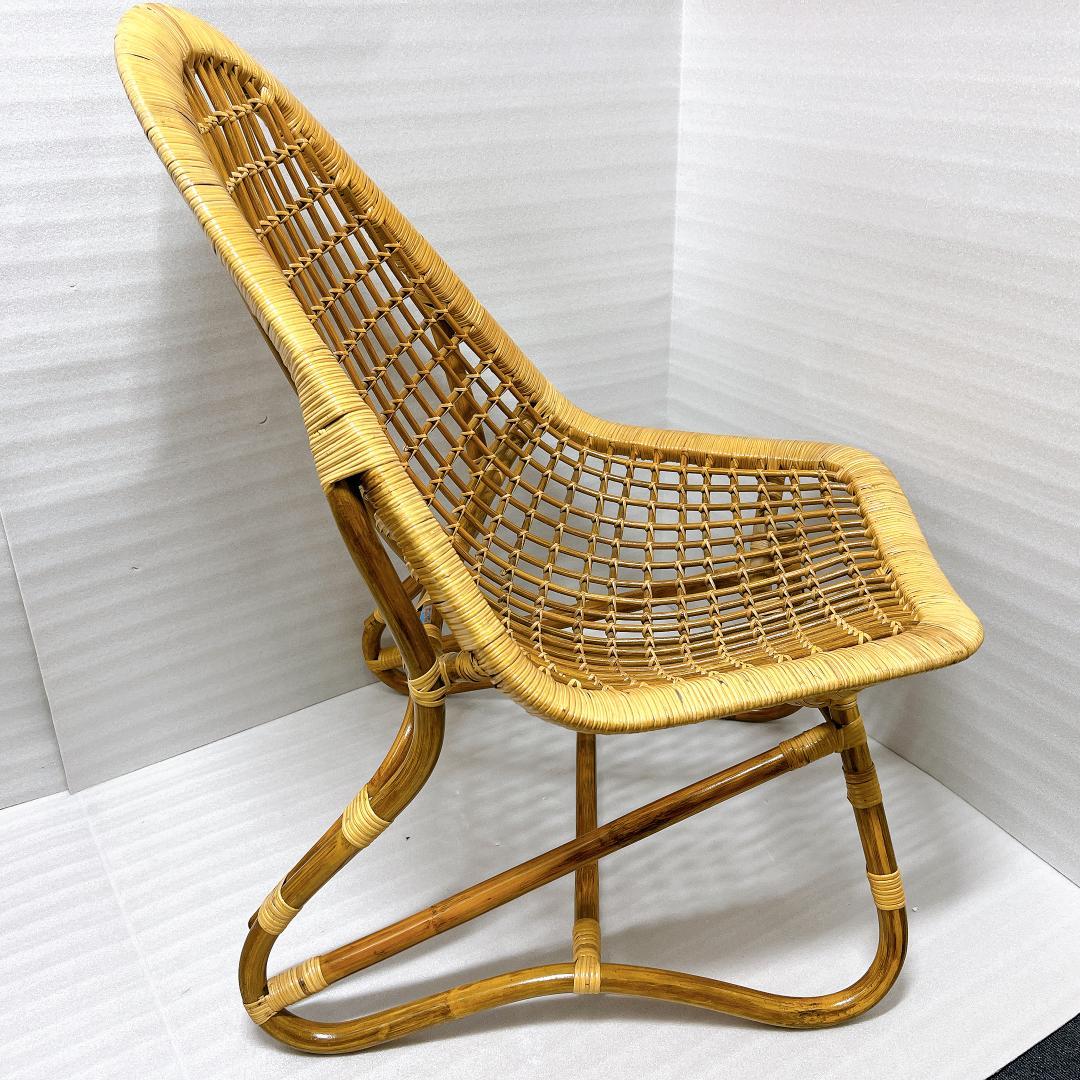 【良品✨送料無料】ラタンチェア 籐 椅子 アジアン家具 バリ風②