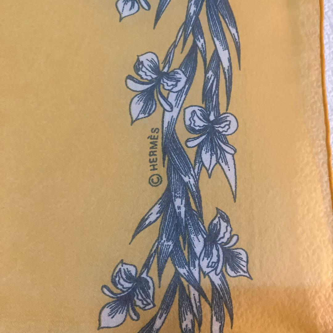 エルメス　シルクモスリン 90cm 未使用保管訳あり品‼️「花咲く馬」柄