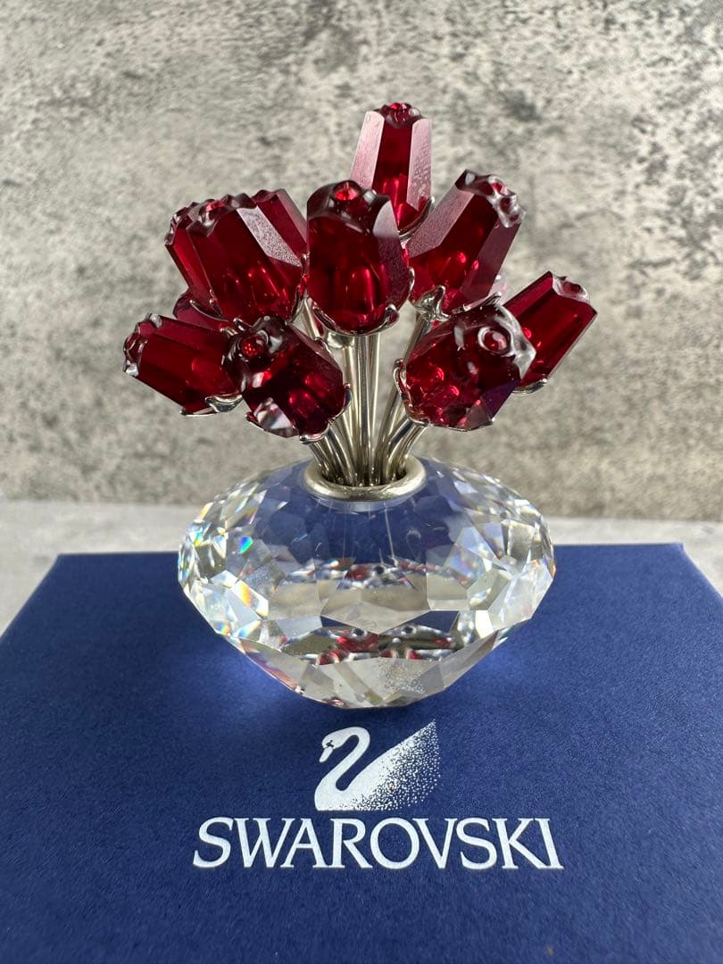 【未使用】スワロフスキーSWAROVSKI 15本の薔薇 オーナメント 限定品