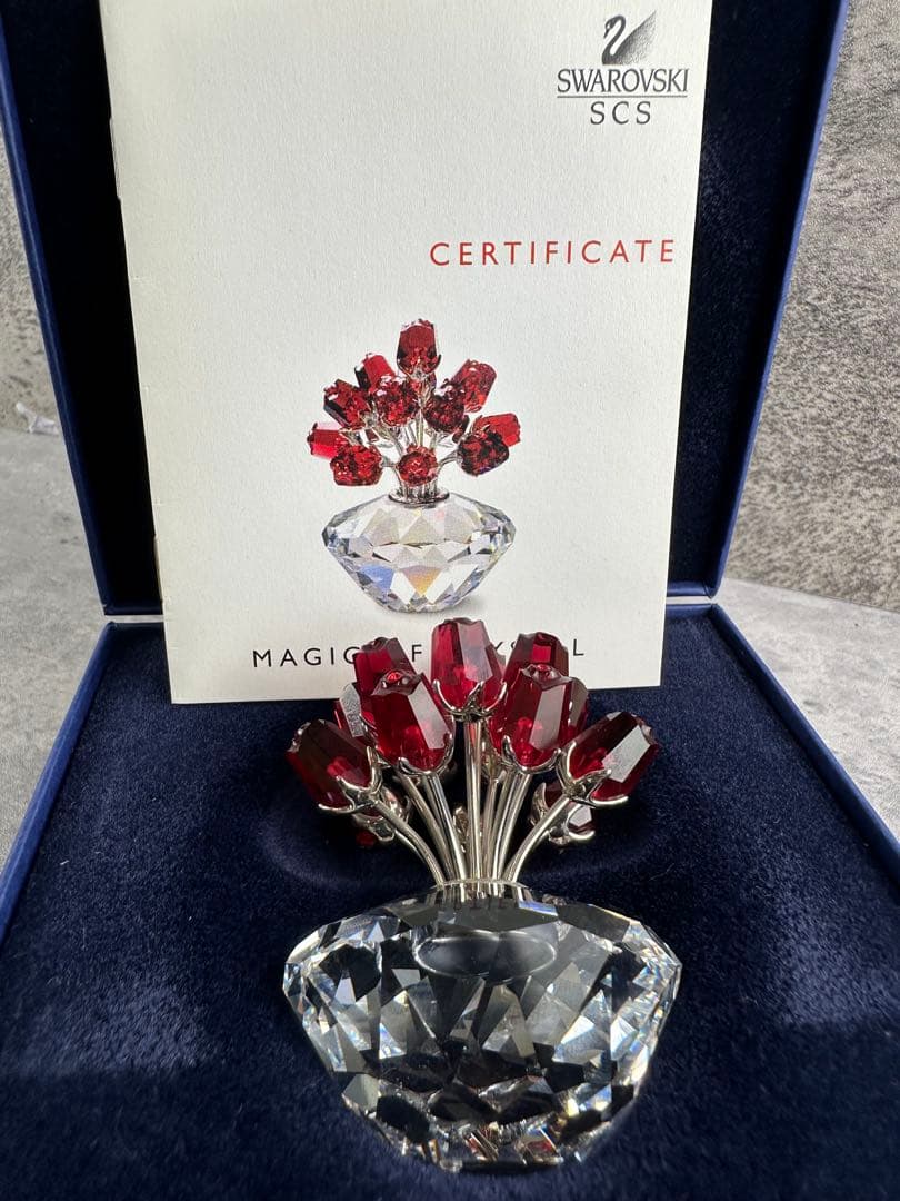 【未使用】スワロフスキーSWAROVSKI 15本の薔薇 オーナメント 限定品
