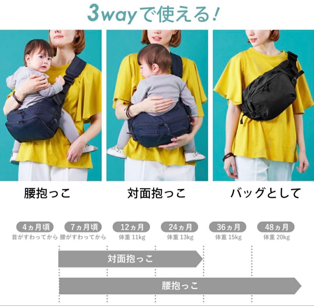 パルバンモア　抱っこ紐　ヒップシート　ショルダーバッグ