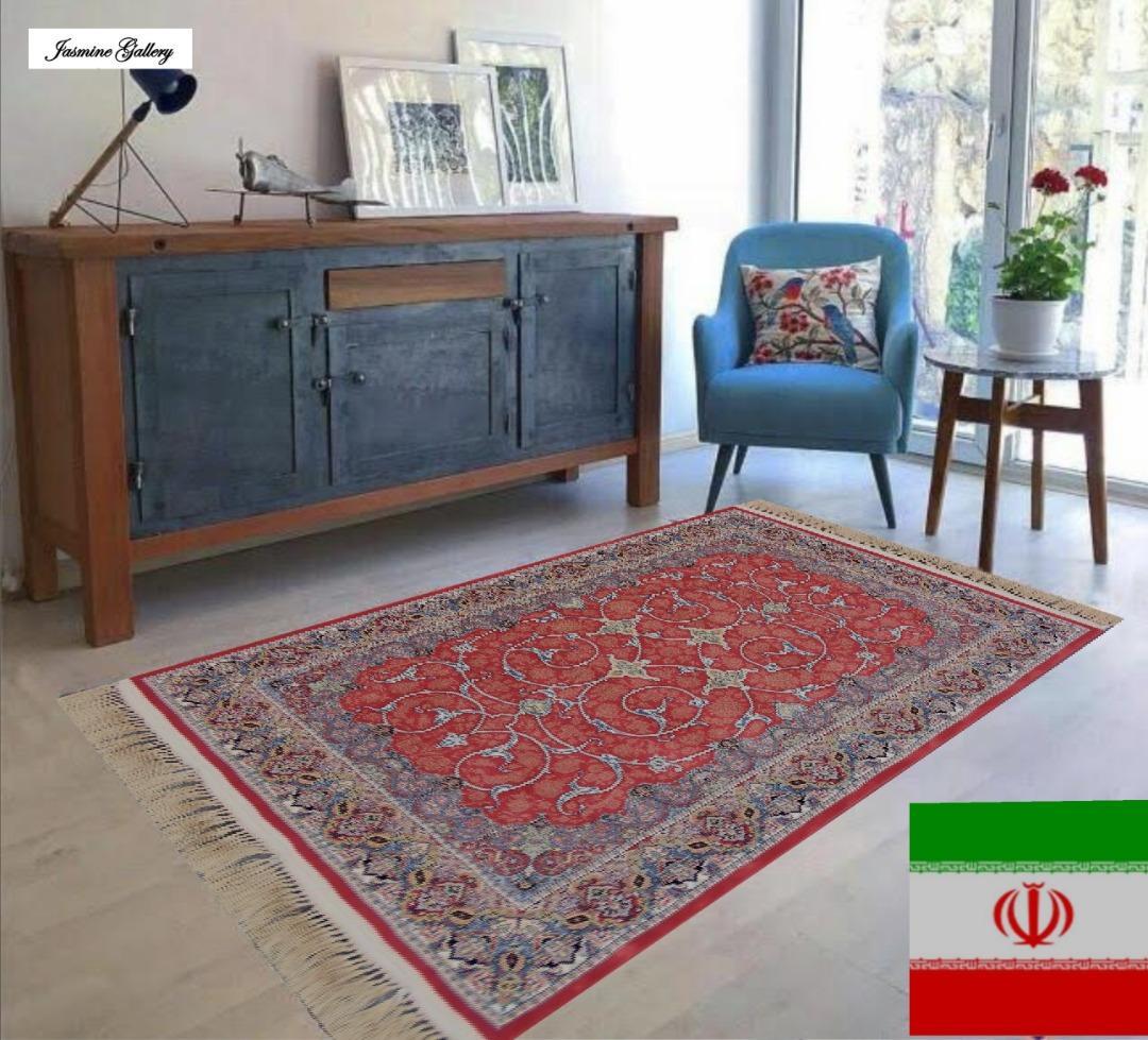 144万ノット！高密度織、本場イラン産 絨毯！150×225cm-201501