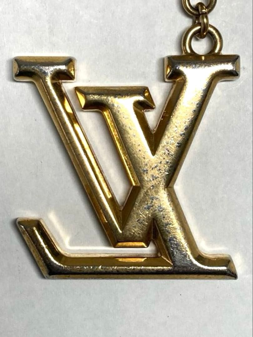 ルイヴィトン　ポルトクレ　LV ファセット　キーホルダー　チャーム　箱付き