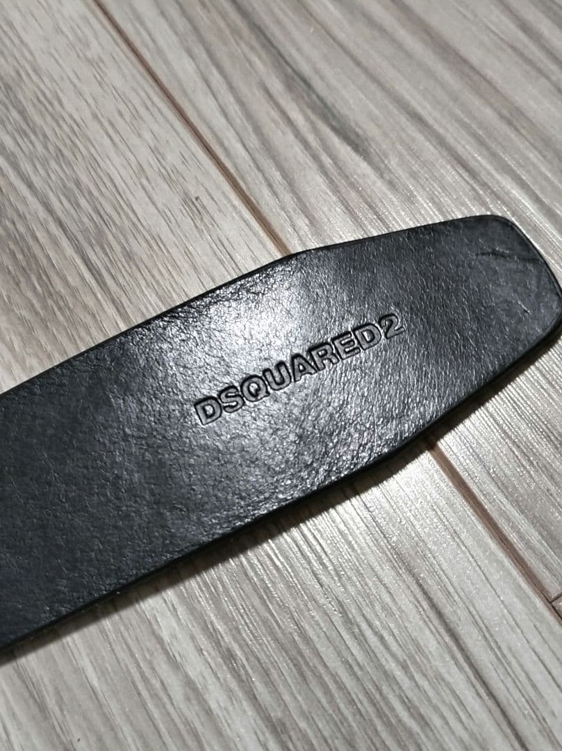 【マサマサ】DSQUARED2 ブラックレザーベルト