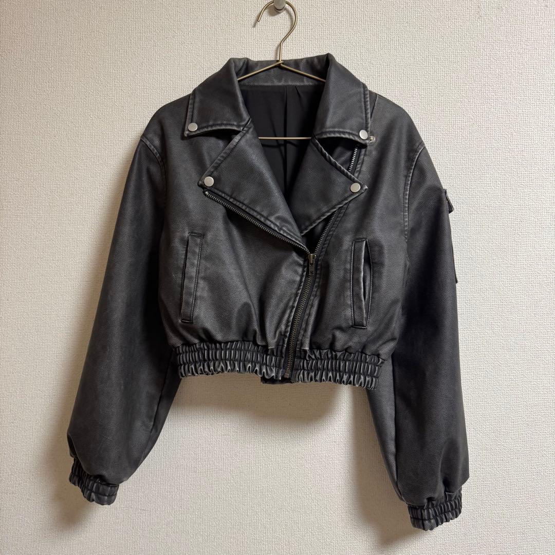 Darich アンティークレザージャケット プリーツショートパンツ セットアップ