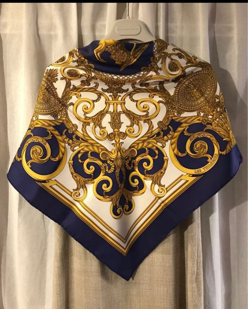 Hermès カレ90 LES TUILERIES シルクツイル フランス製