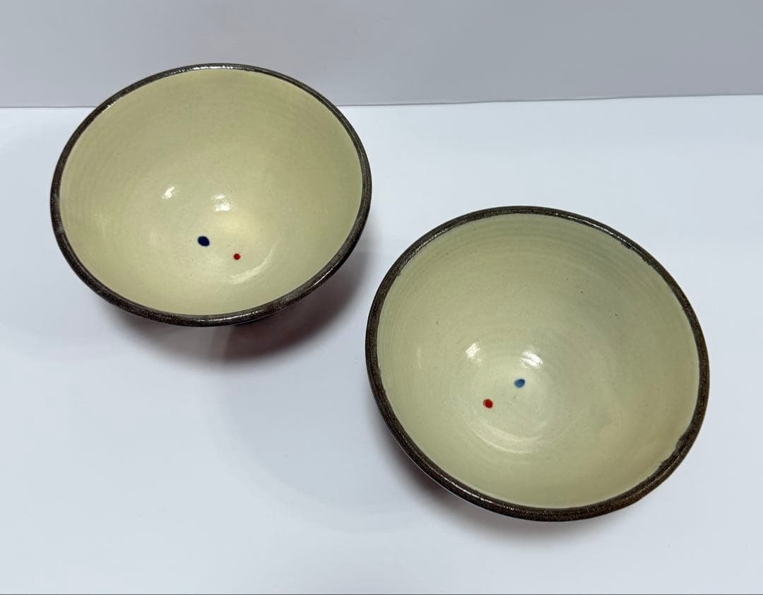 新品 沖縄 幸陶器 やちむん 花笠マカイ 6寸 ペアセット