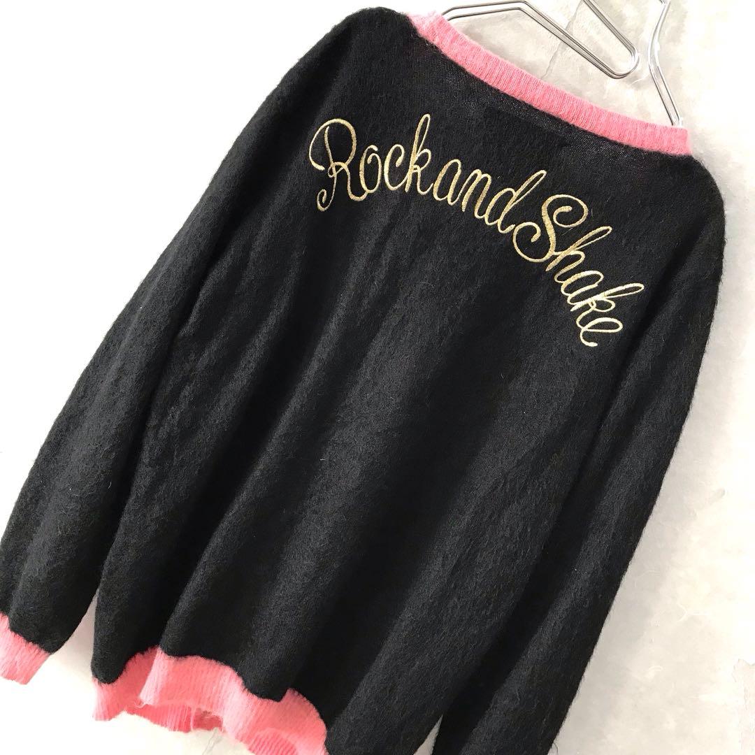 WACKO MARIA ワコマリア モヘア 刺繍 ニット カーディガン 名作 L