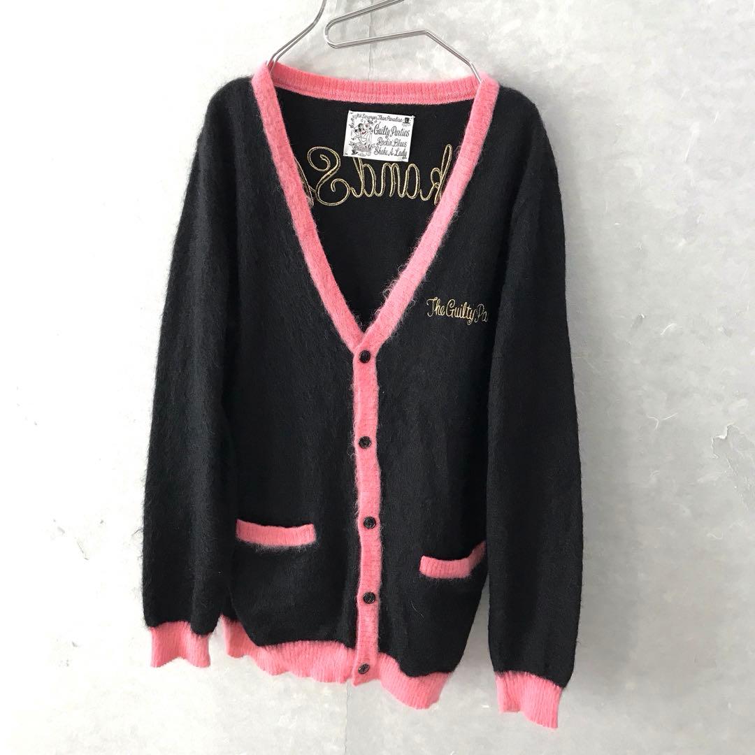 WACKO MARIA ワコマリア モヘア 刺繍 ニット カーディガン 名作 L
