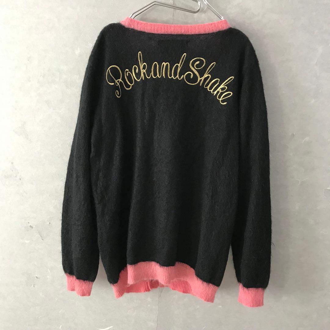 WACKO MARIA ワコマリア モヘア 刺繍 ニット カーディガン 名作 L