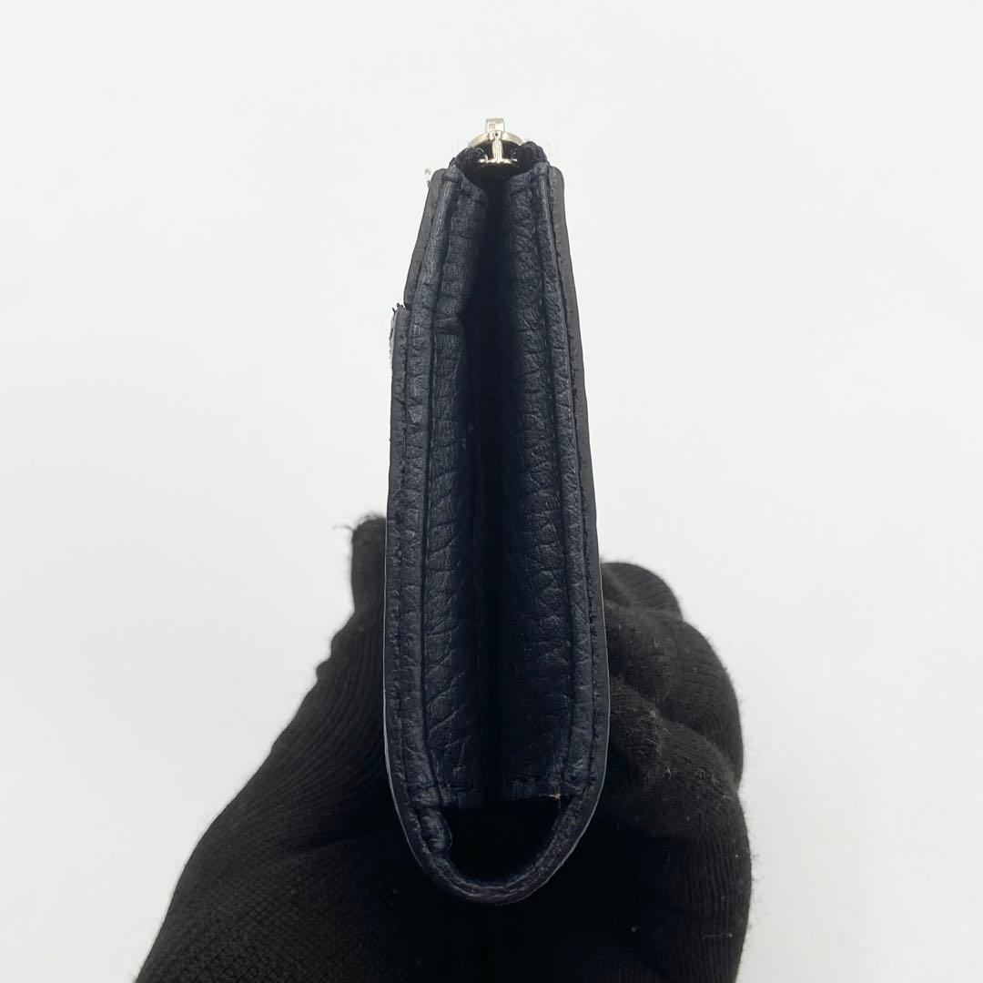極美品　ATAO アタオ　ミリモ　ケリー　折り財布　レザー　ネイビー
