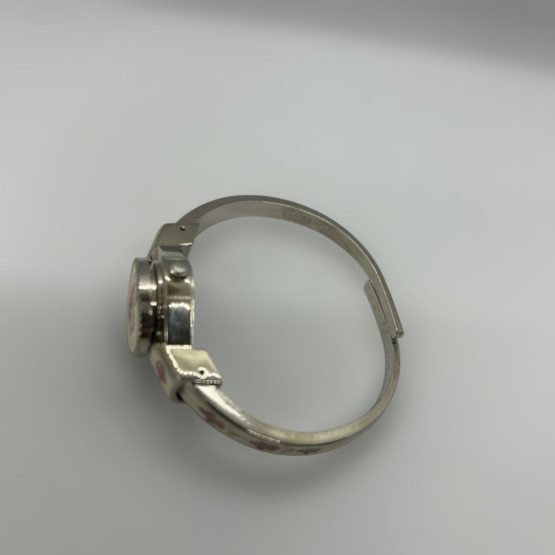 【稼働品】アンドレムッシュ花柄バングル時計 ANDRE MOUCHE
