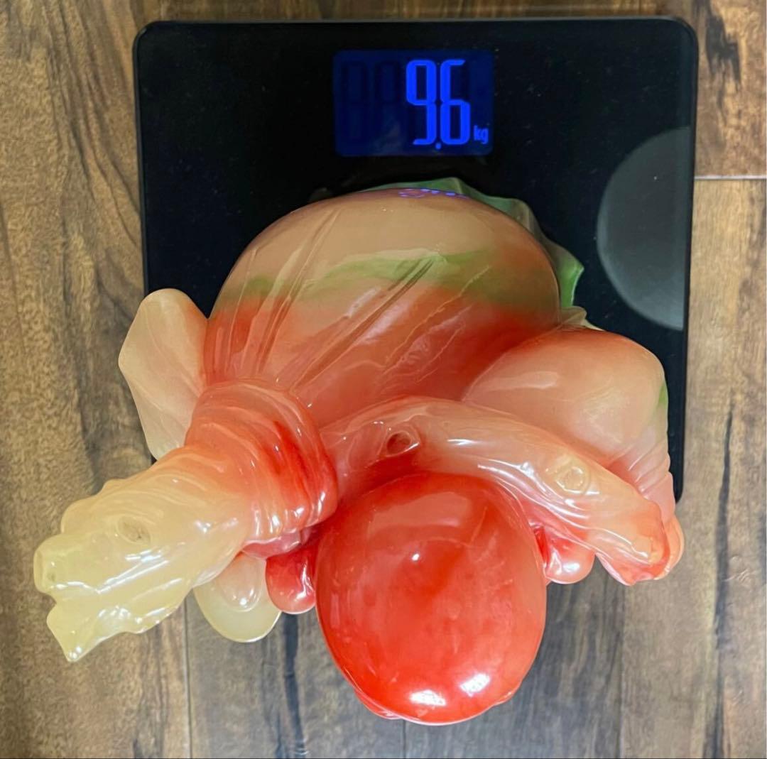 布袋様・七福神・ヒスイ(翡翠)or メノウ（瑪瑙）置物 黄金 総重量12.4kg