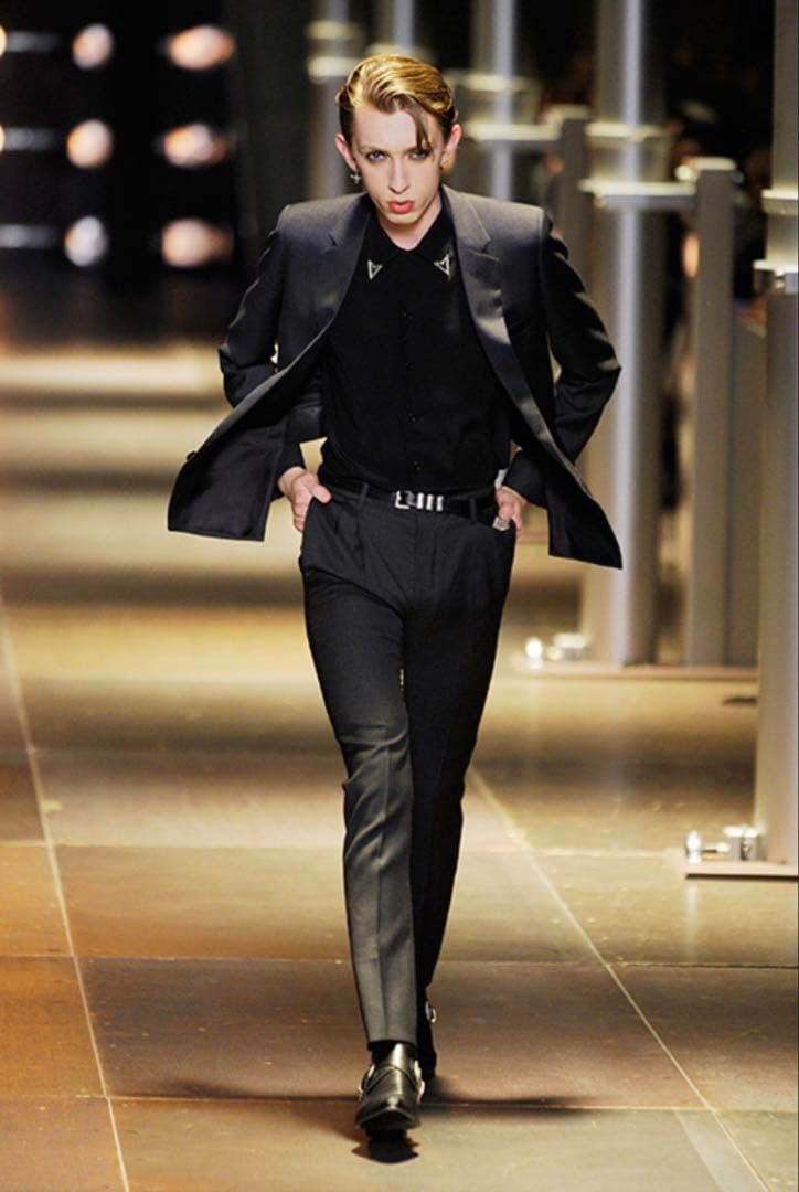 Saint Laurent SS14 3連ループ　ナローベルト　85