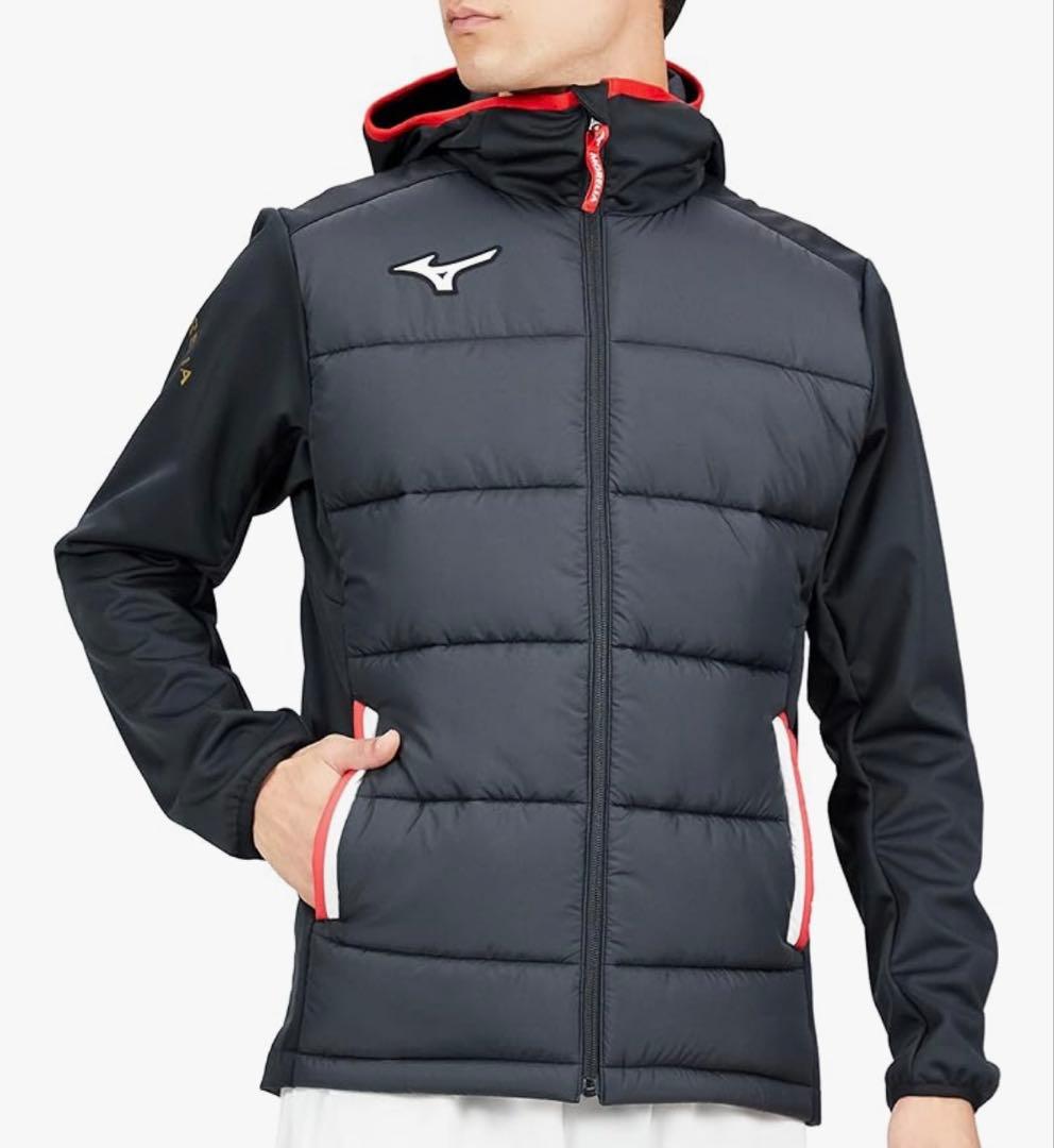 Mizuno モレリア 中綿入りジャケット 防風 ブラック