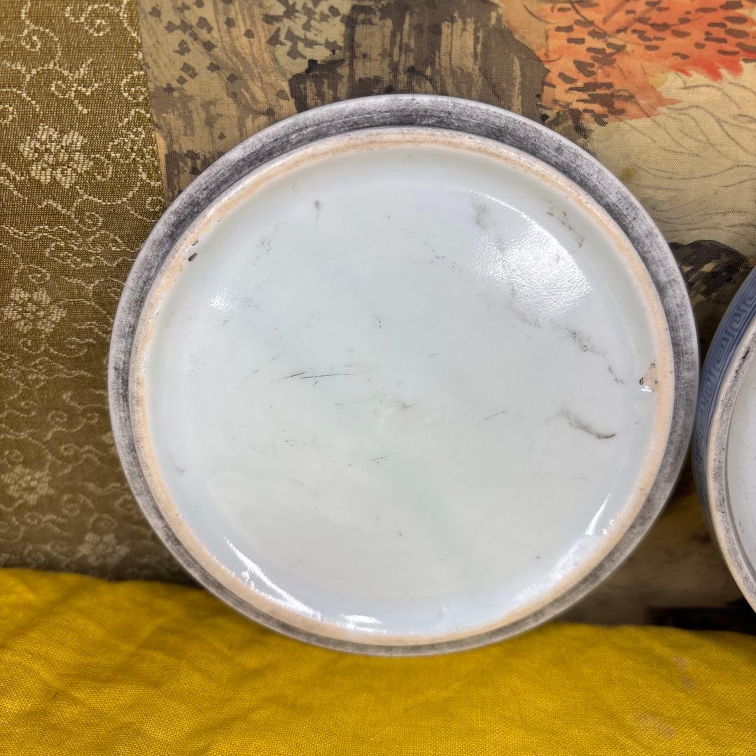 中国美術 龍 硯 染附 清の時代　光緒時代