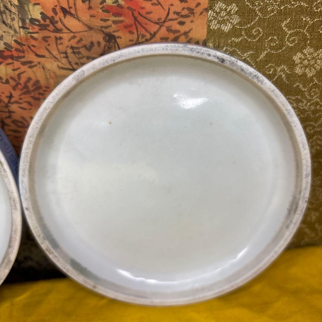 中国美術 龍 硯 染附 清の時代　光緒時代