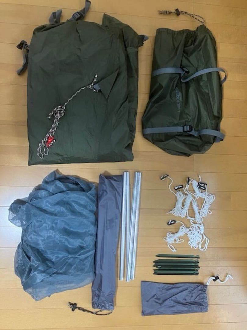 バンドックソロキャン3点セット、おまけに二股ポール付き