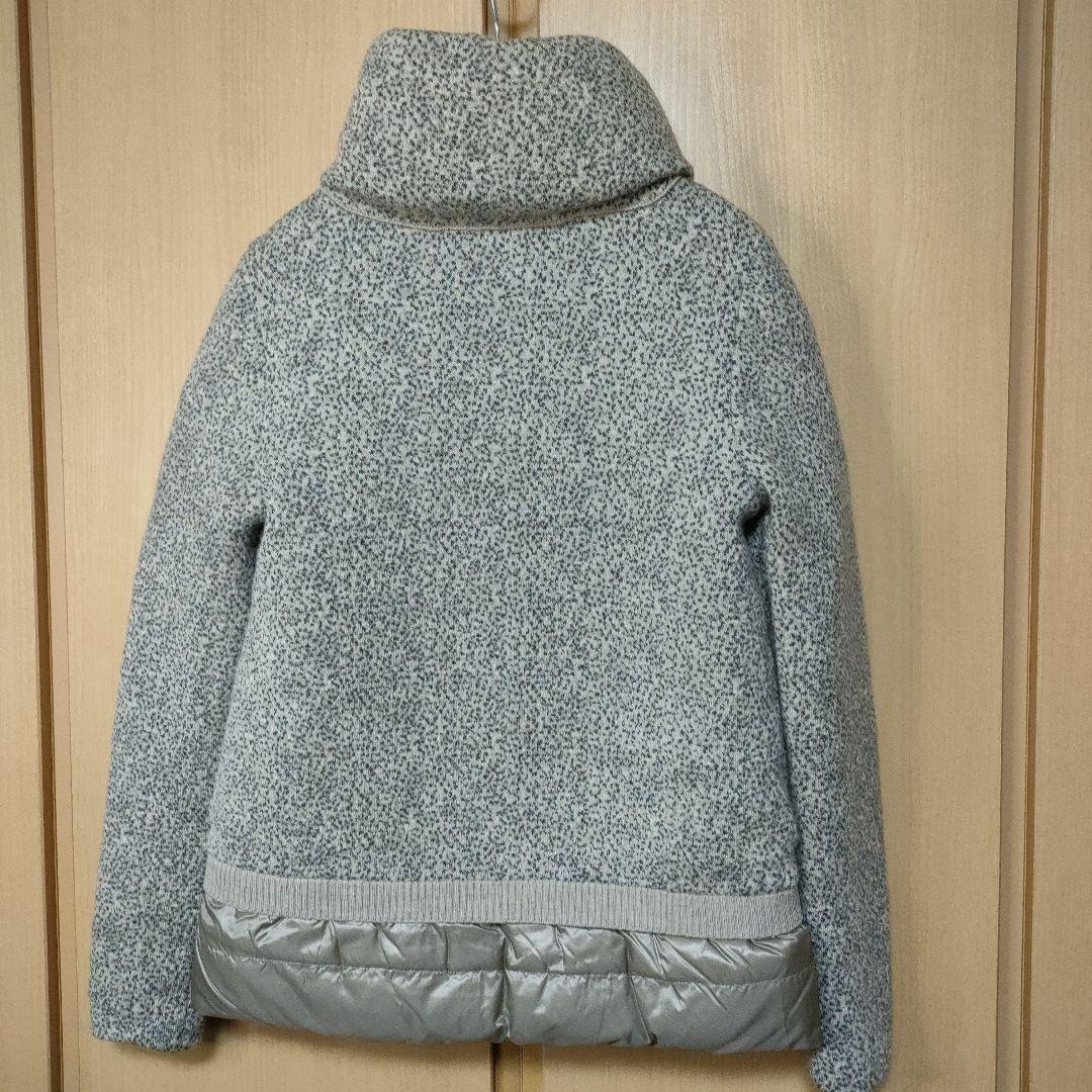 美品✨HERNO ヘルノ 素材切替 ウール　ダウンジャケット　40