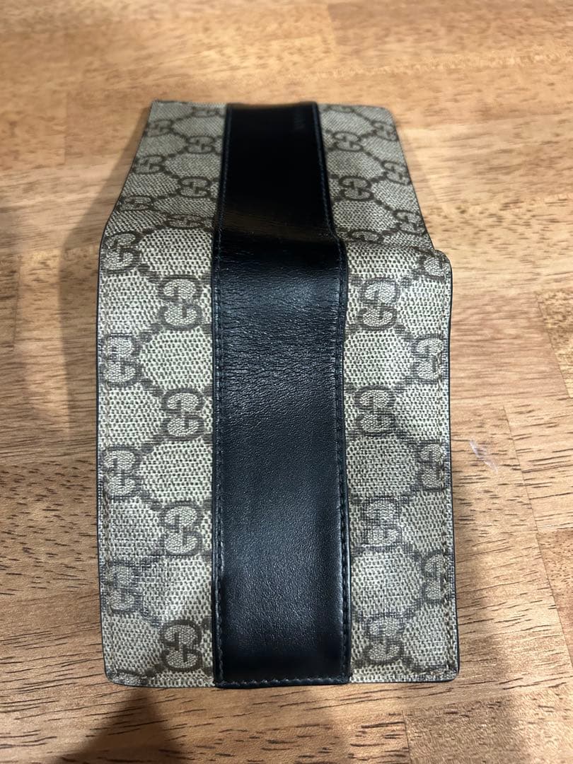 GUCCI グッチ 二つ折り財布 GGスプリーム PVC メンズ　正規店購入