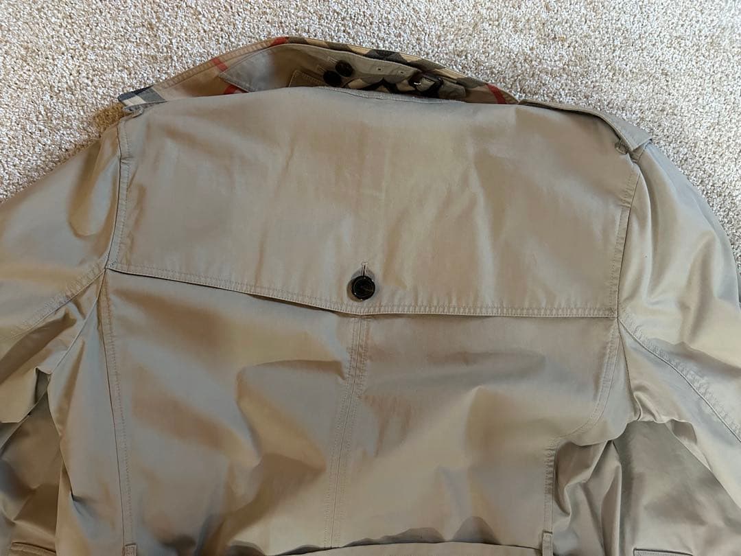 【美品】Burberry Brit ベージュ トレンチコート メンズ サイズ:L