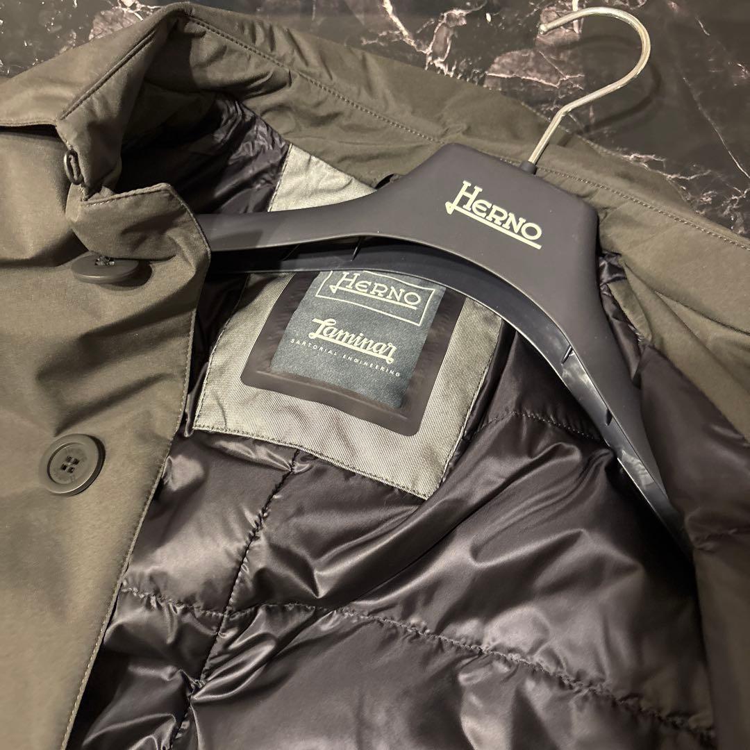 Herno GORE-TEX ステンカラーコート ダークグレー