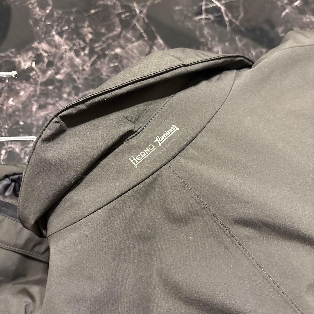 Herno GORE-TEX ステンカラーコート ダークグレー