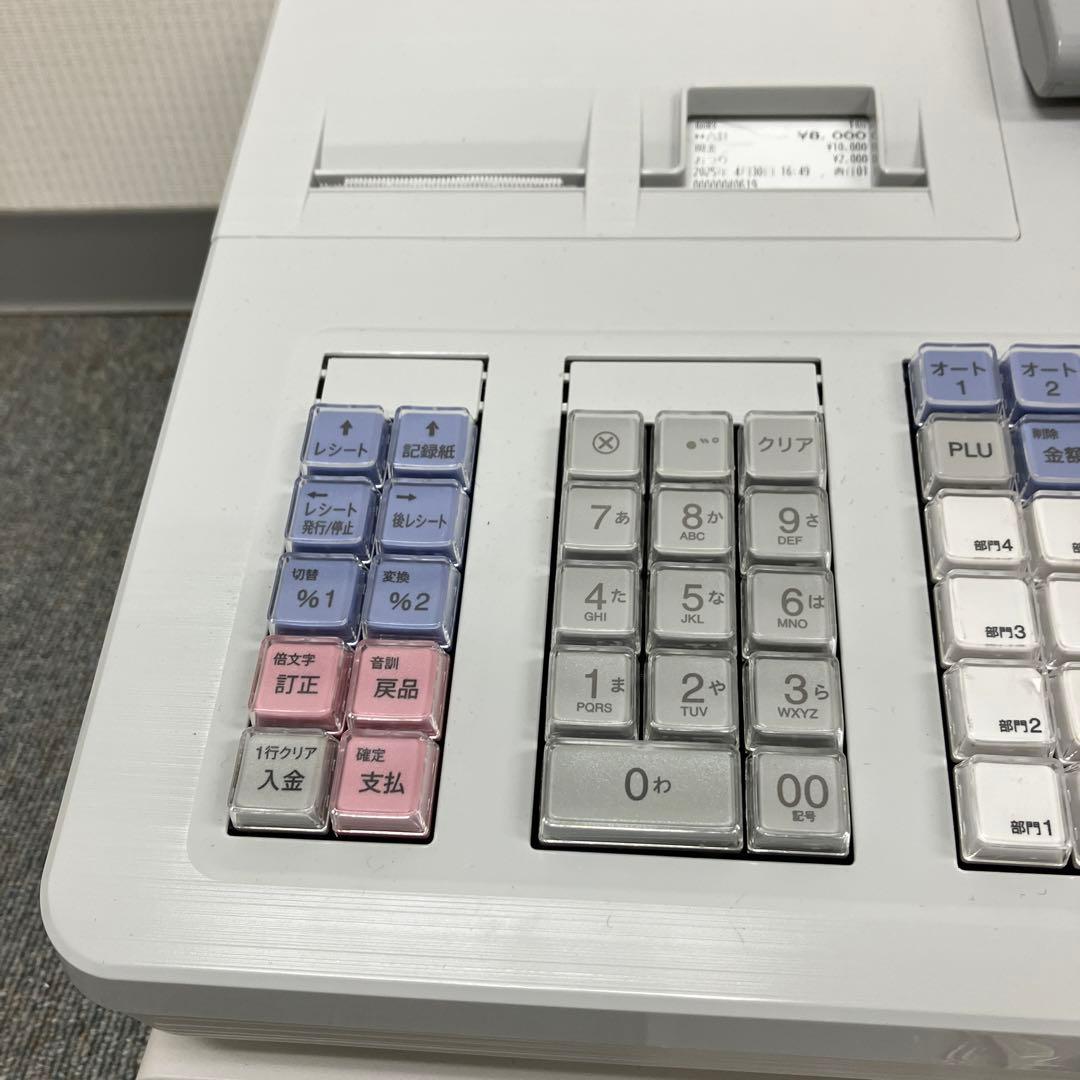 美品　SHARP シャープ　電子レジスタ XE-A307-W 16部門タイプ