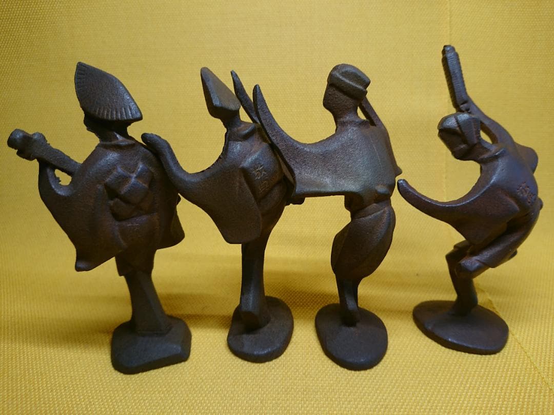 阿波踊り　金属　人間国宝　高橋敬典　置物　インテリア　工芸品　美術品　A1740