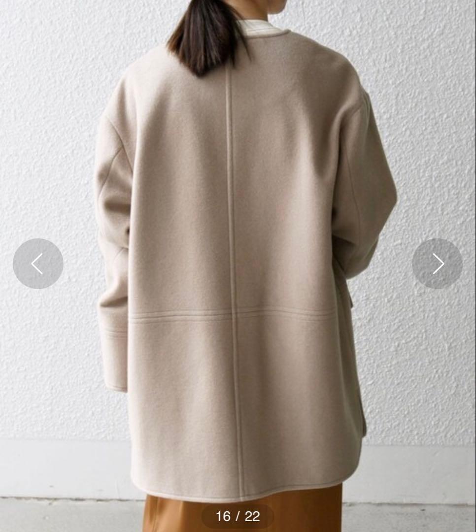 【24FW✨】SHIPSany 定価2万3千円　ノーカラーコート