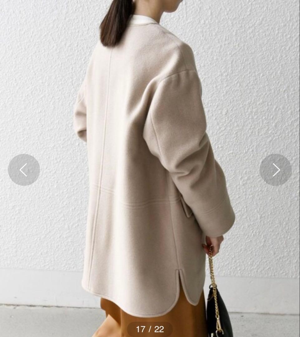【24FW✨】SHIPSany 定価2万3千円　ノーカラーコート