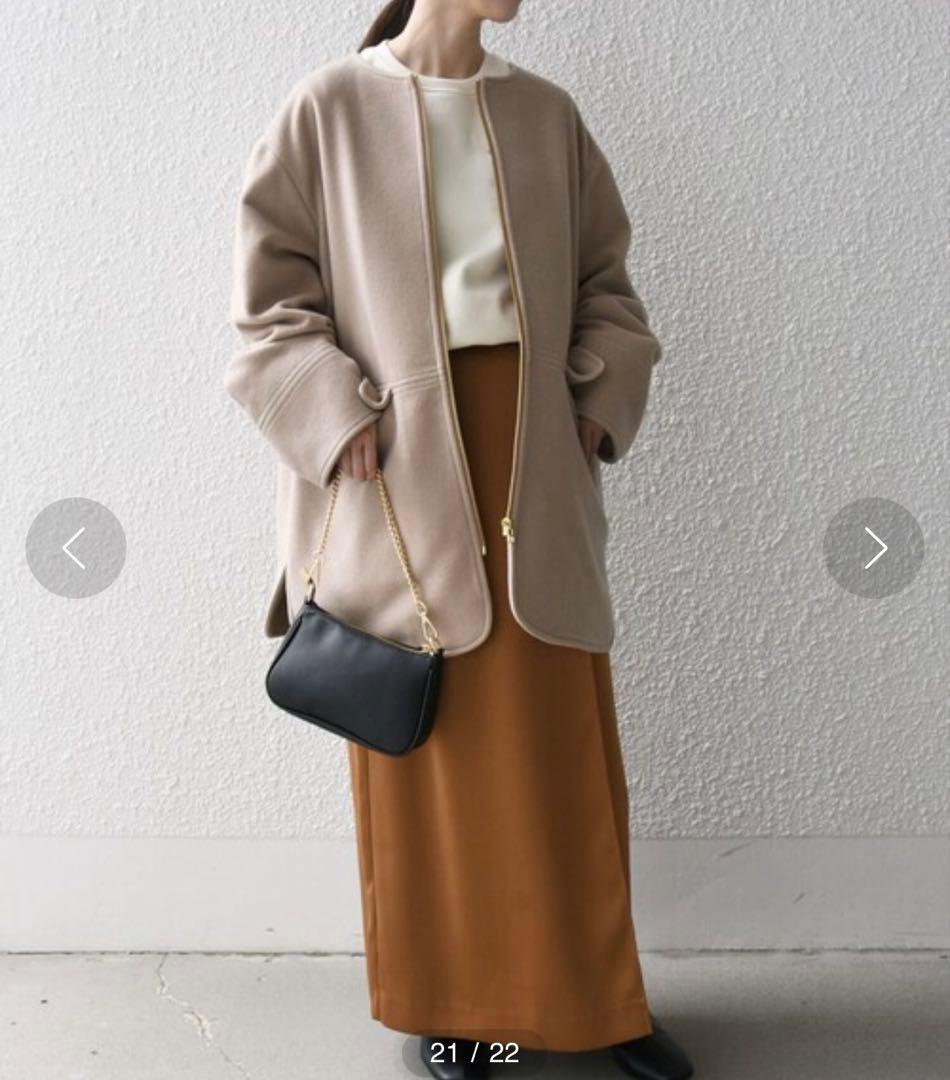 【24FW✨】SHIPSany 定価2万3千円　ノーカラーコート