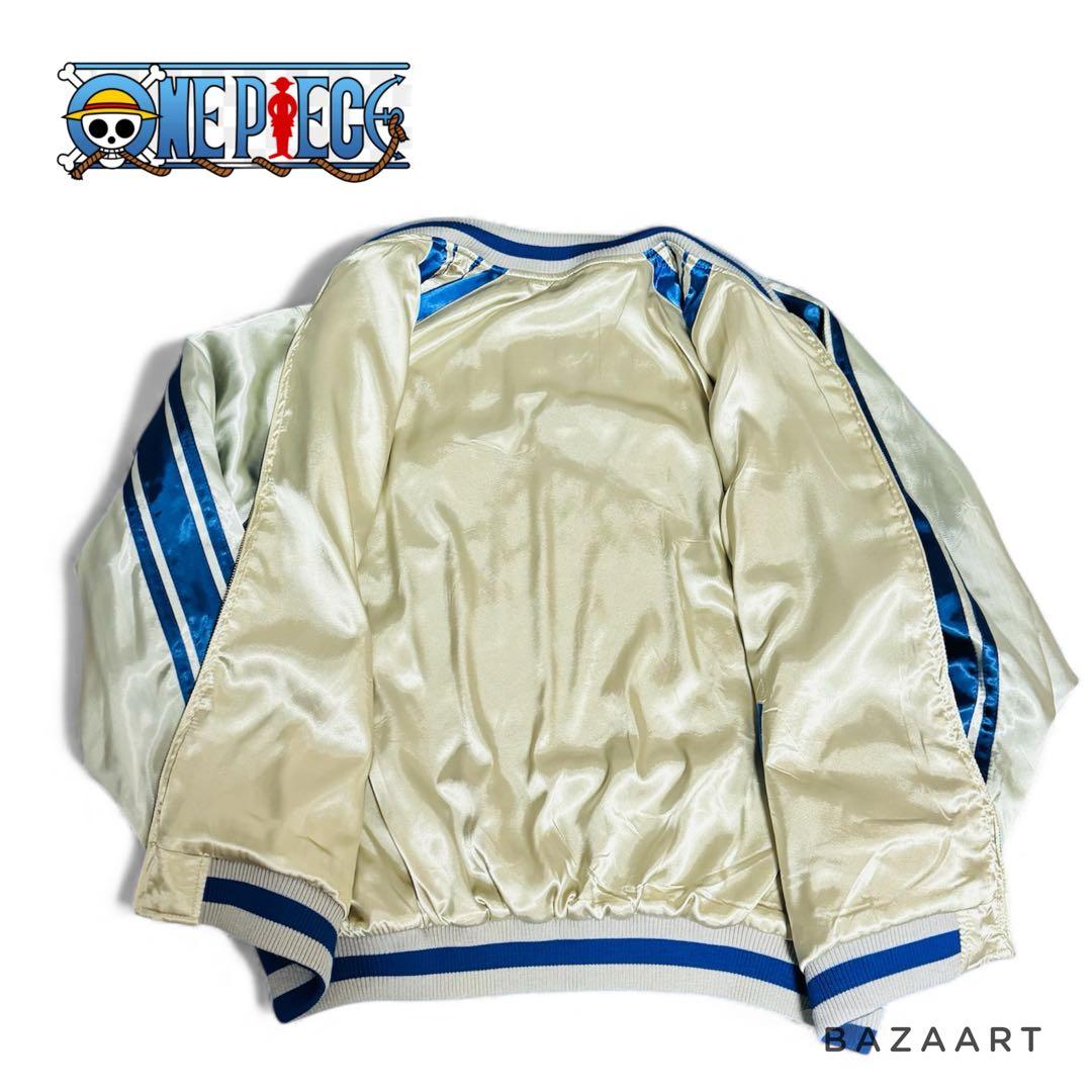 ONE PIECE ワンピース スカジャン ゴーイングメリー号 青 ブルー XL