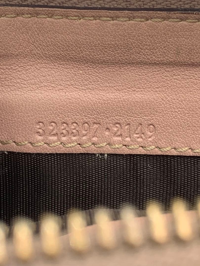 グッチ　GUCCI 財布　長財布　シマレザー　ラウンドファスナー