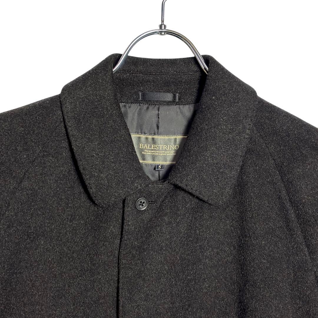 【カシミヤ100%】BALESTRINO バルマカンコート　ネーム刺繍有り