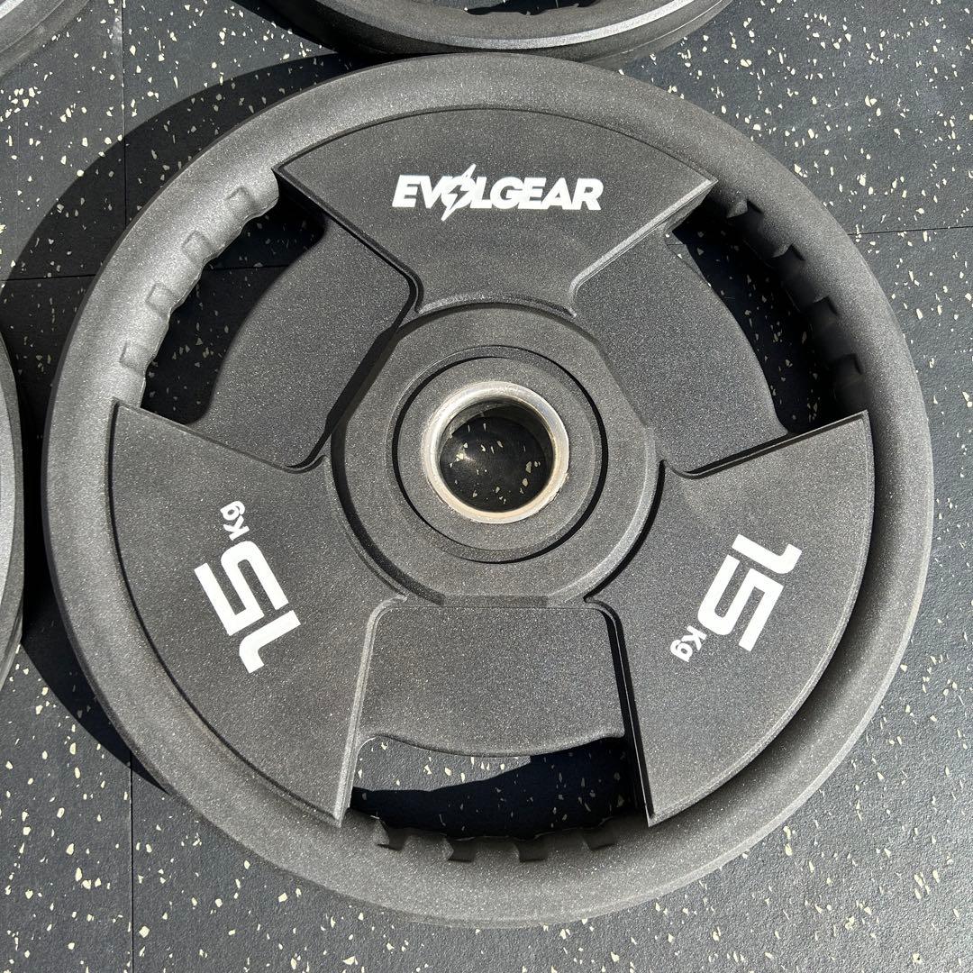 EVOLGEAR エヴォルギア オリンピックバー&プレート127.5kg セット