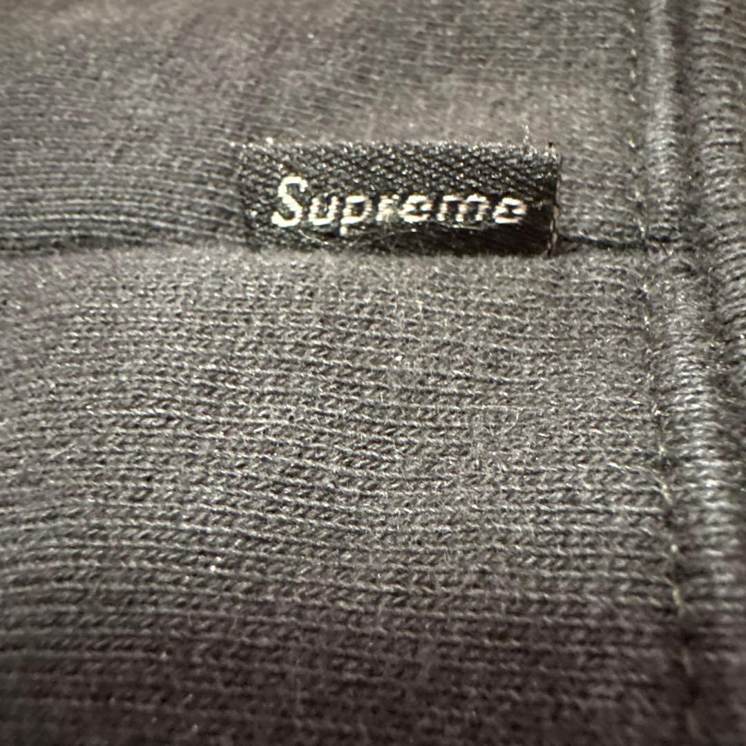 Supreme ブラック ジップアップパーカー