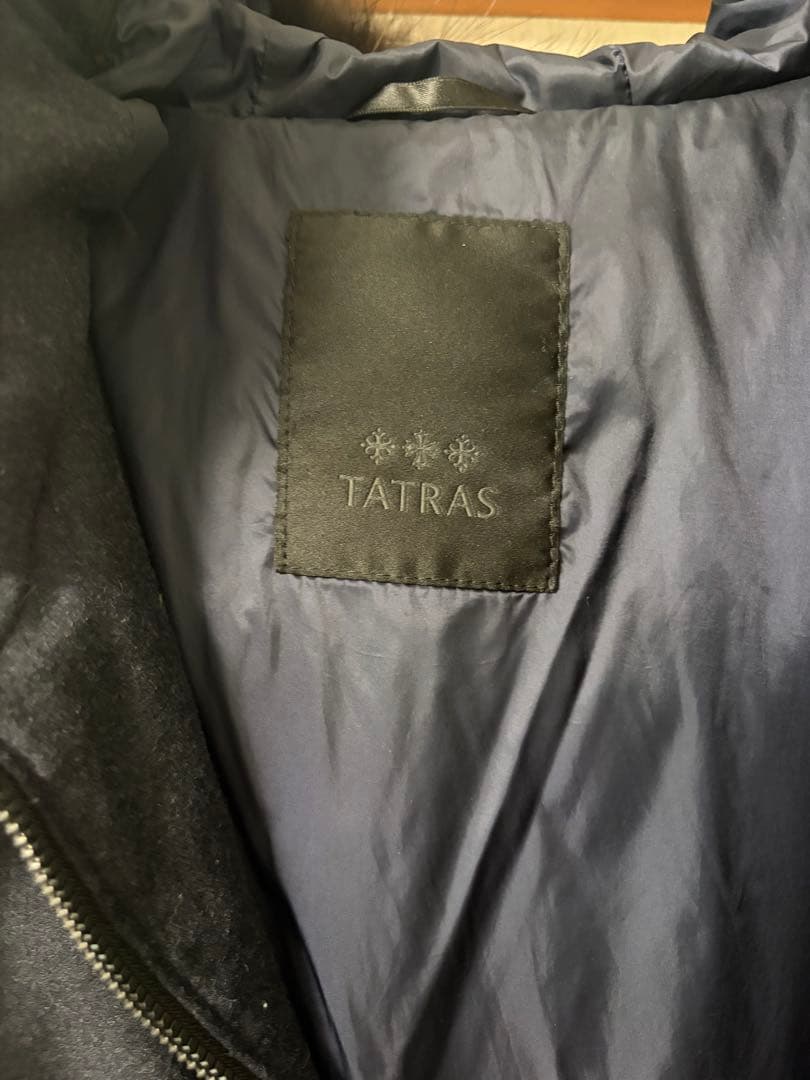 TATRAS ウールダウンジャケット　ネイビー　Lサイズ　(3)