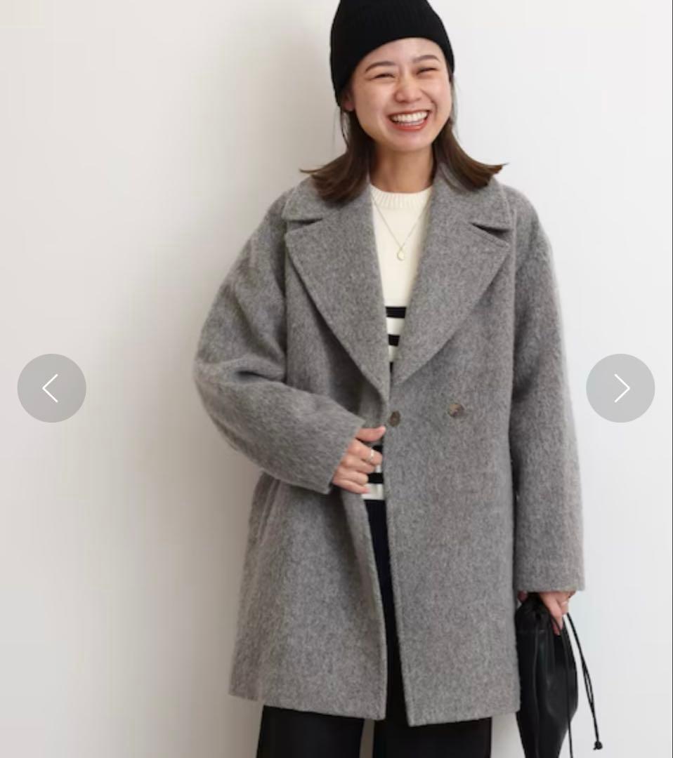 JOURNAL STANDARD 尾州ウールシャギーミドルコート 美品