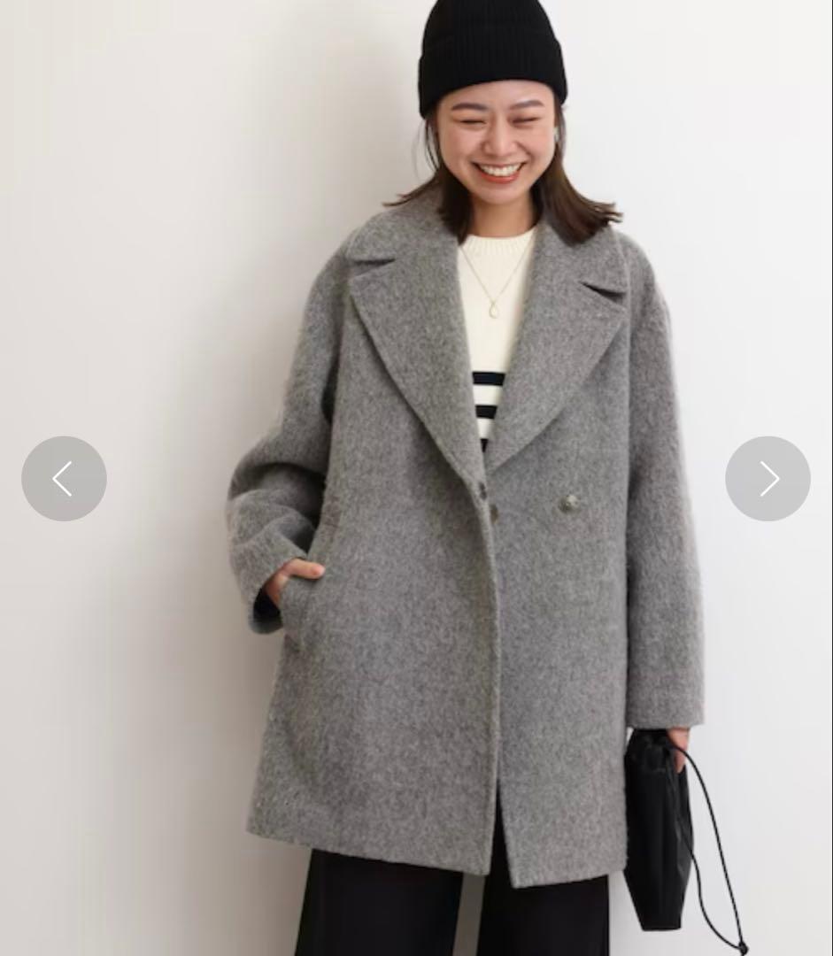 JOURNAL STANDARD 尾州ウールシャギーミドルコート 美品