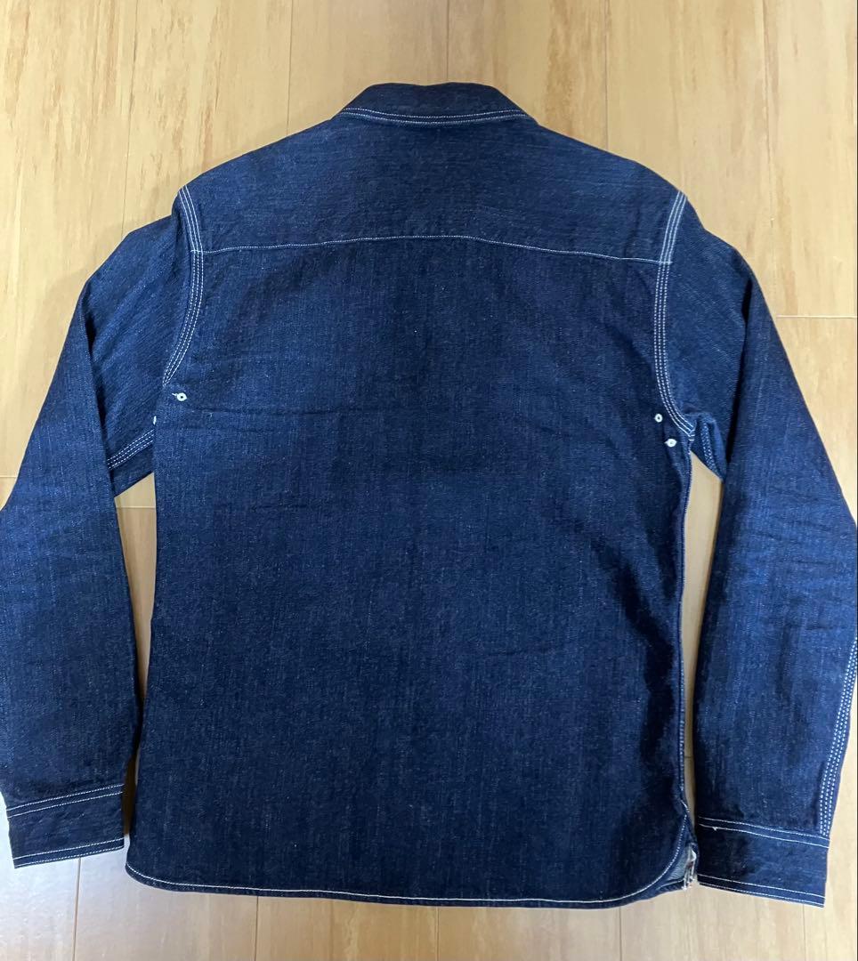 【美品】FLAT HEAD フラットヘッド 7010W デニムワークシャツ 38
