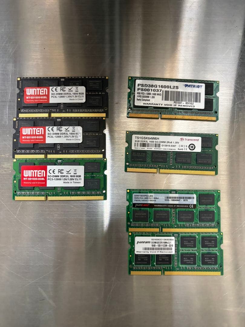 し*ん様 SAMSUNG他 メモリ 8GB DDR3 20枚 合計160GB