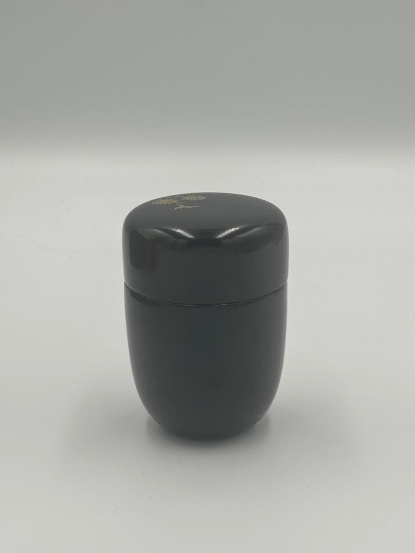 小菊蒔絵　長棗　松峰作　茶道具