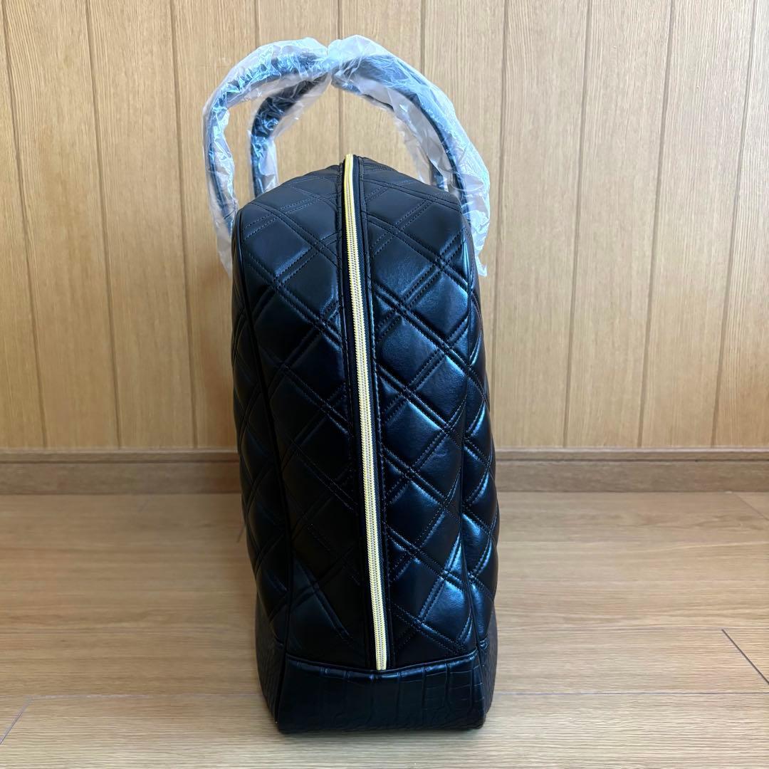Waoww ワオ ボストンバッグ ロッカーバッグ 黒×金 新品未使用品