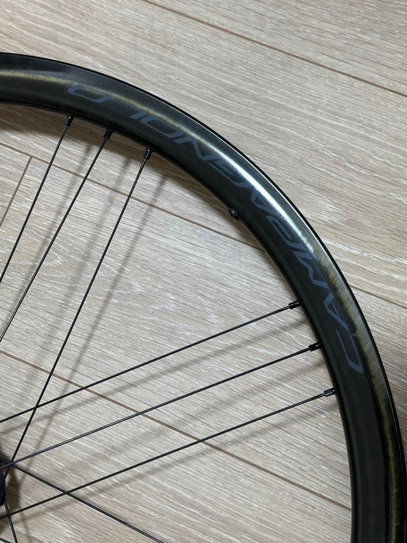 超美品カンパニョーロSHAMAL CARBON DB カーボンホイール前後セット