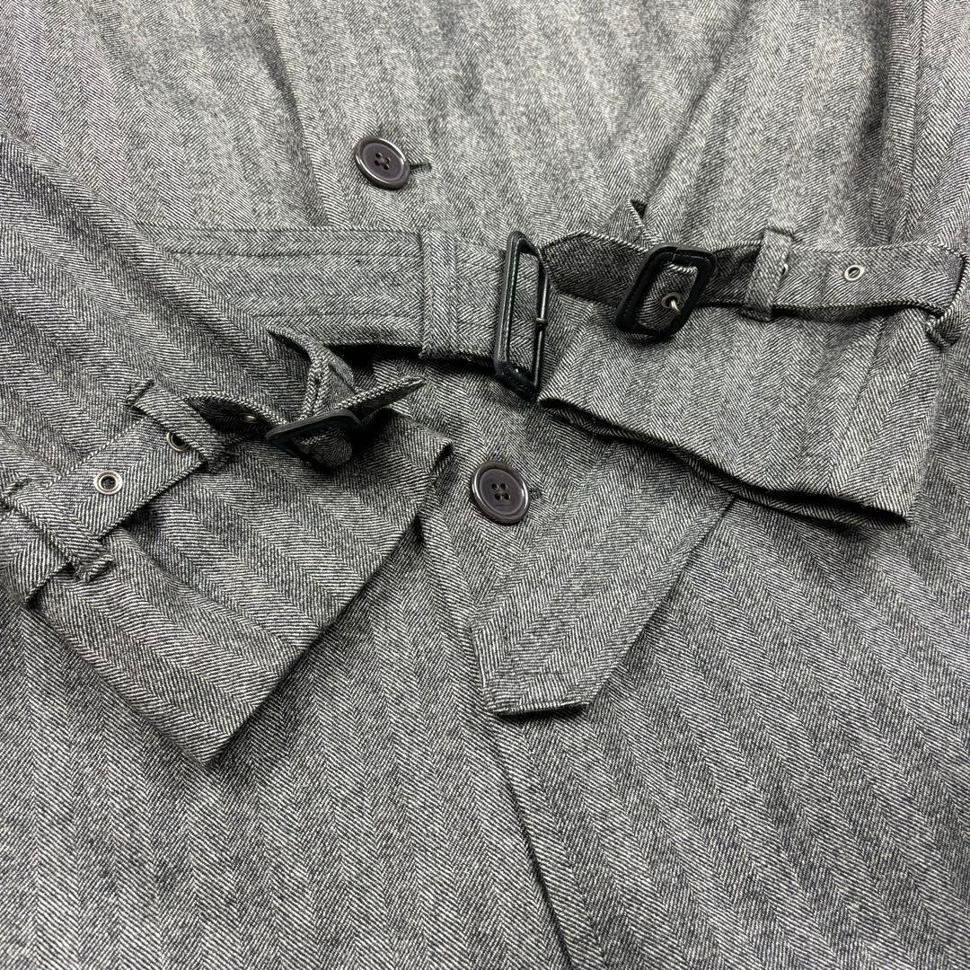 美品　タケオキクチ ライナー　ヘリンボーン トレンチコート 2way カシミヤ
