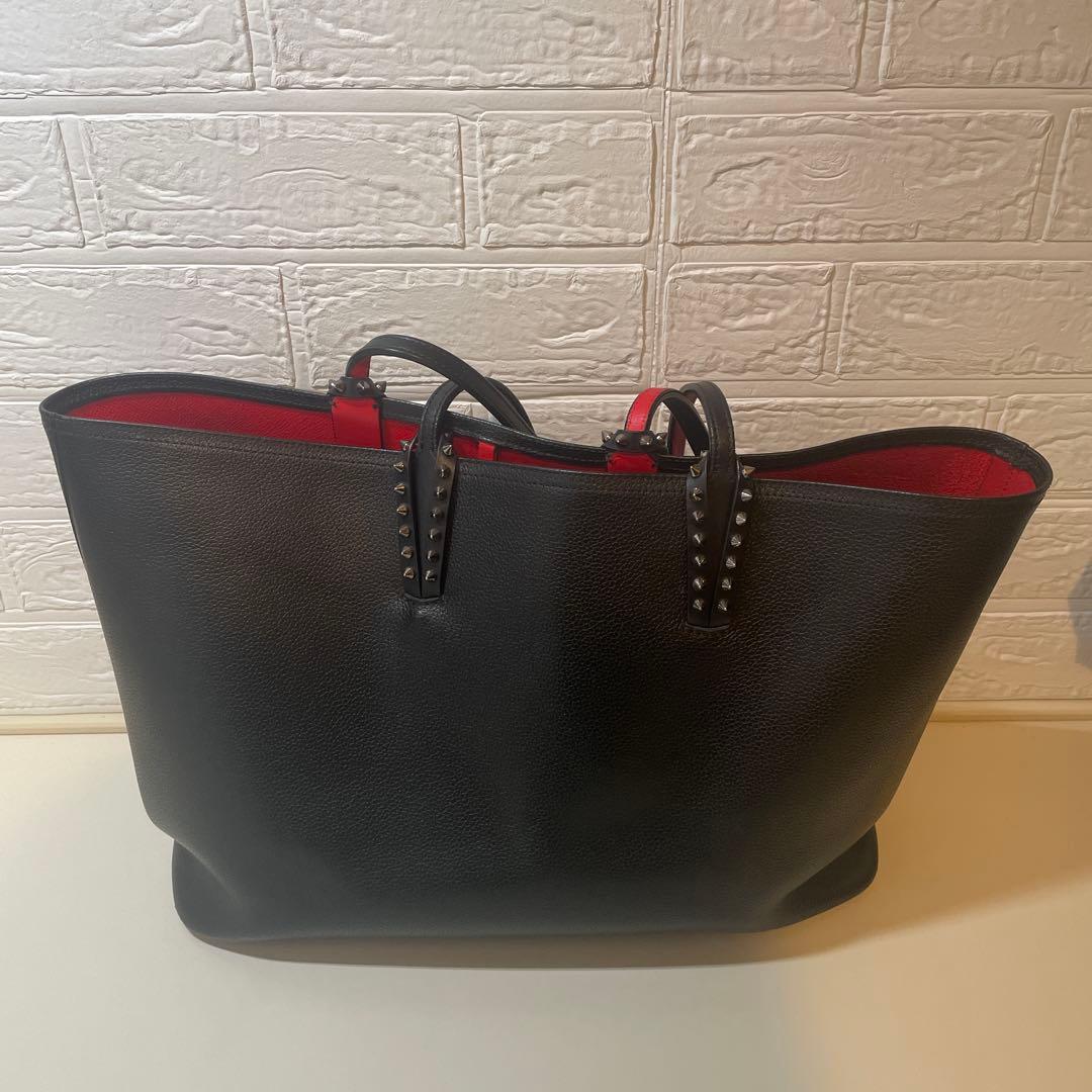 Christian Louboutin トートバッグ 黒 赤