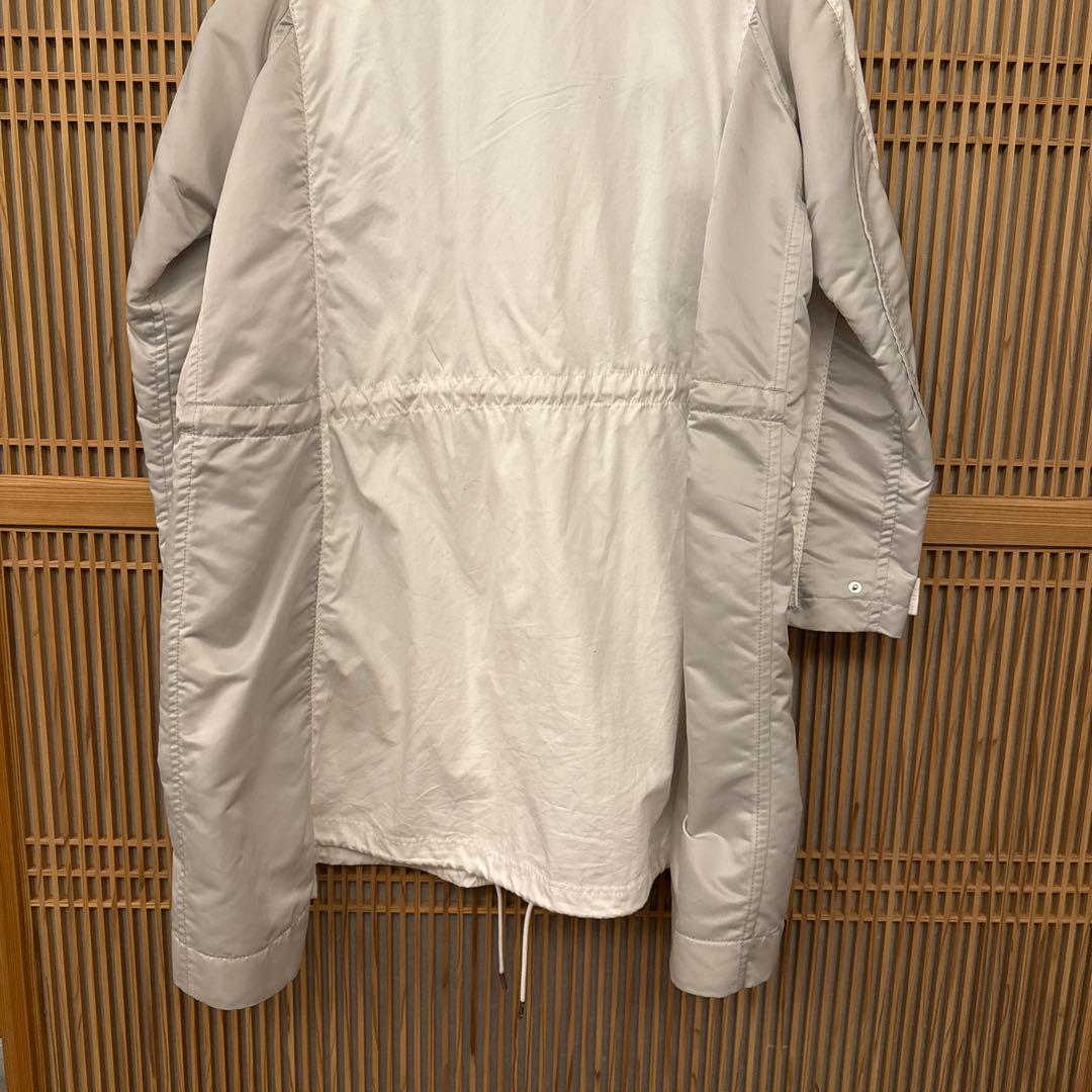 sacai メンズ　ホワイト・グレー ステンカラーコート