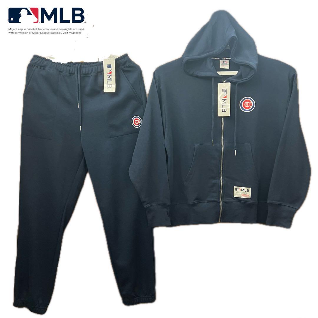 新品未使用 MLB公式 M 上下 セットアップ パーカー ボトム シカゴ カブス